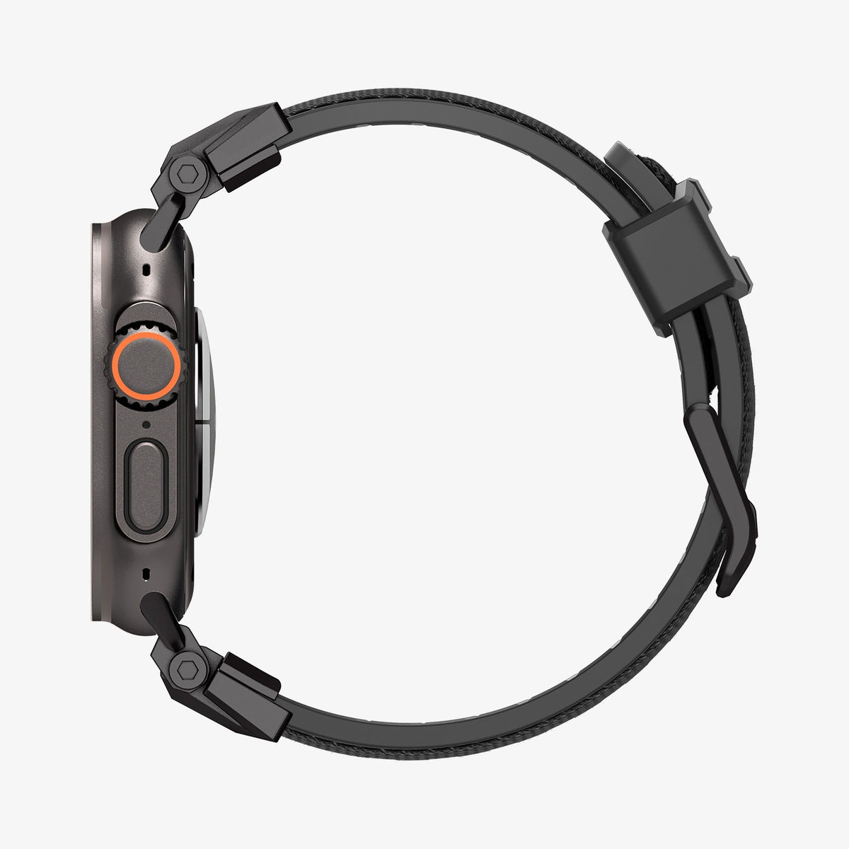 AMP09229 - Apple Watch Ultra (49mm) DuraPro Armor in Black Edition showing the side
