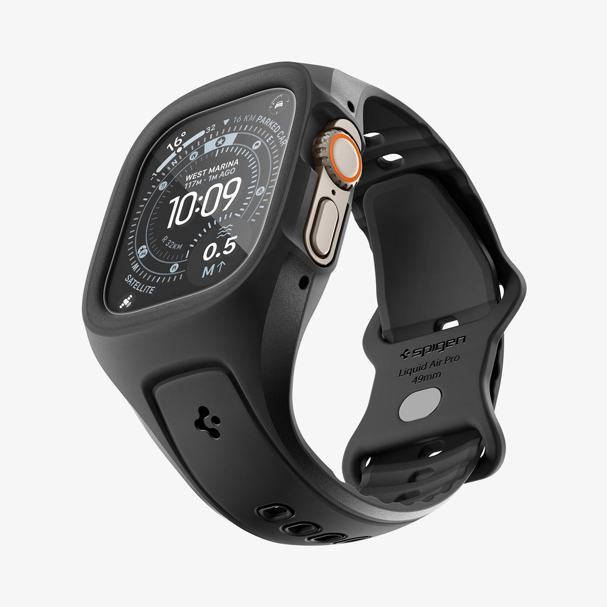 ACS11416 - Apple Watch Series - Liquid Air Pro with Screen Protector in Black side