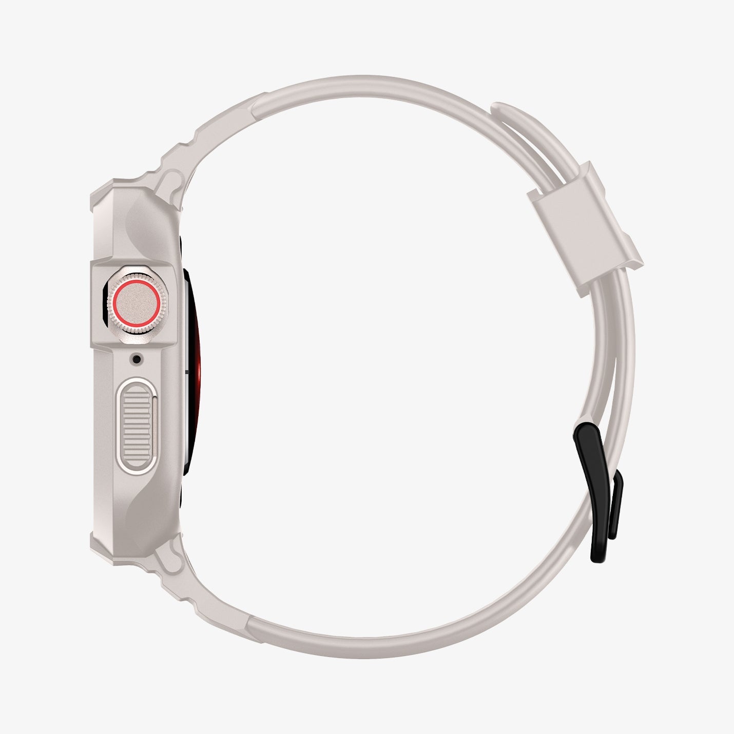 ACS07386 - Apple Watch (45mm) Rugged Armor Pro in Dune Beige showing the side