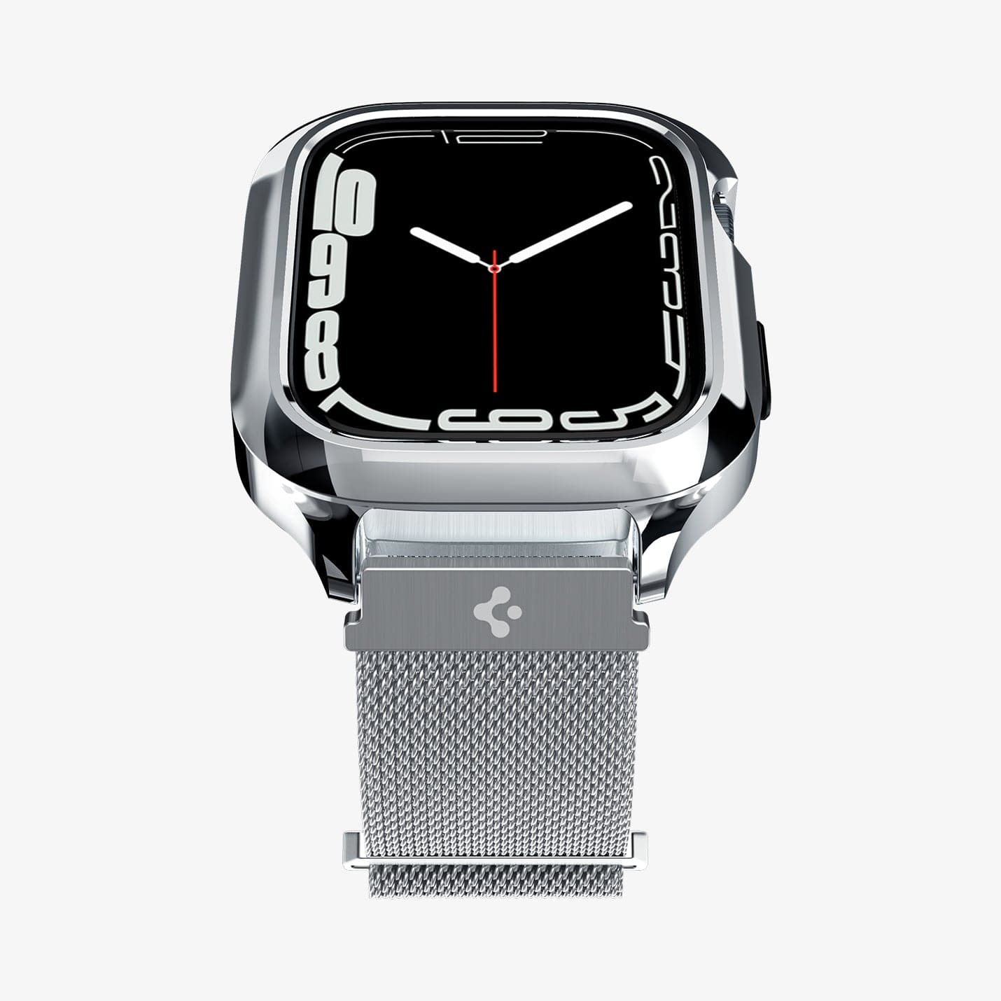 ACS04586 - Apple Watch (40mm) Metal Fit Pro in Silver showing the front and bottom