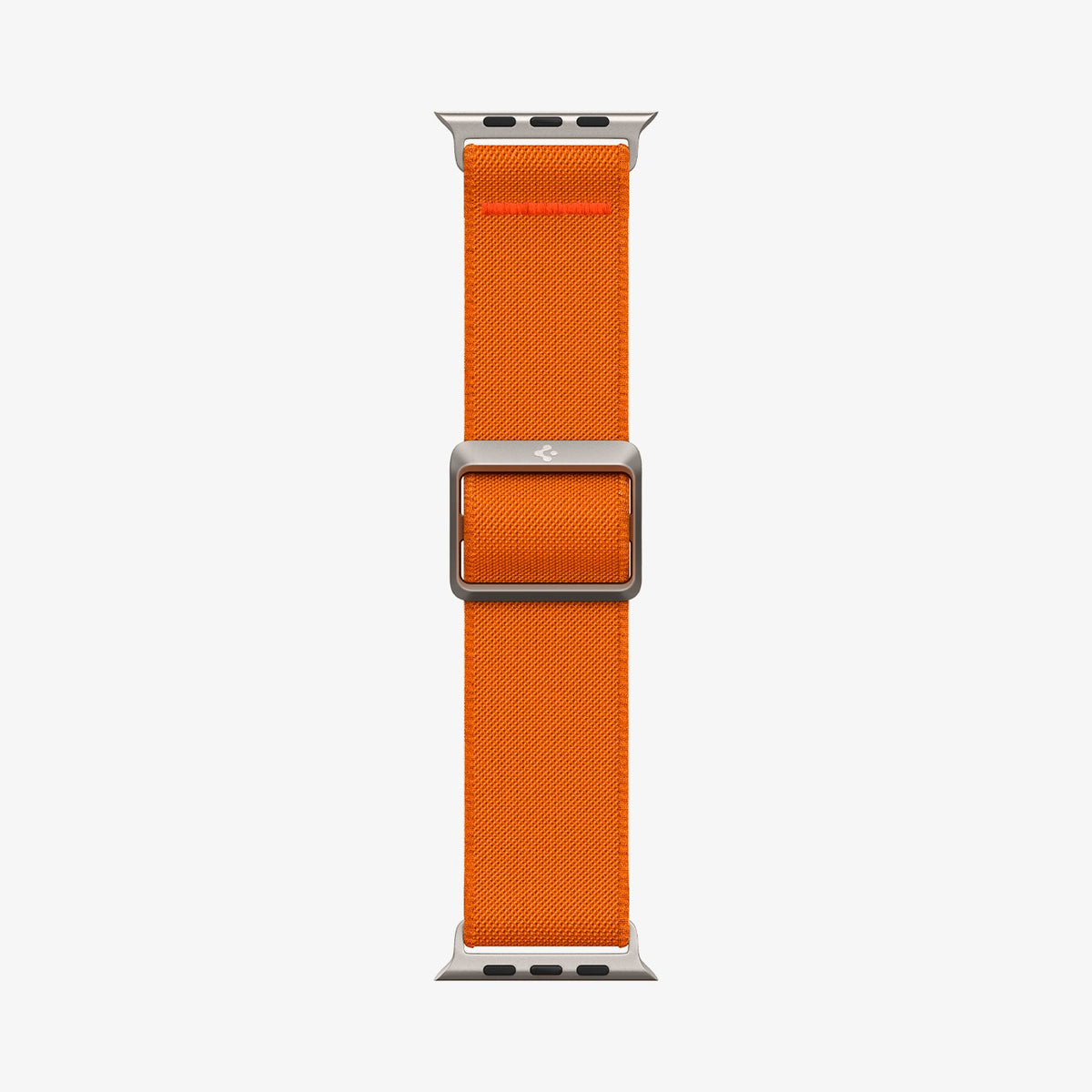 AMP05986 - Apple Watch Series (Apple Watch (49mm)/Apple Watch (45mm)/Apple Watch (42mm)) Watch Band Lite Fit Ultra in orange showing the watch band laid out flat