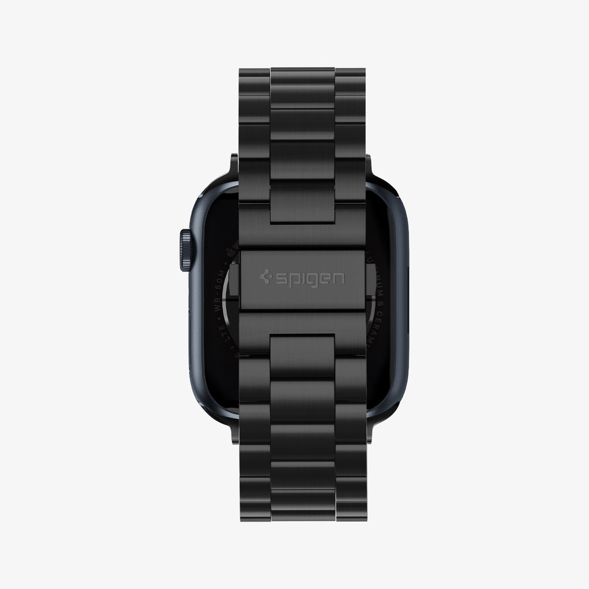 062MP25403 - Apple Watch Ultra 3/2/Ultra 49mm, Series 11/10 46mm, 9/8/7 45mm, SE3/SE2/SE/6/5/4 44mm, 3/2/1 42mm Modern Fit Black showing back