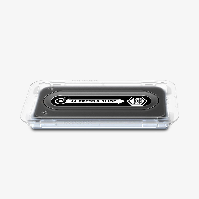 AGL09665 - GajPFD Screen Protector EZ Fit Pro GLAS.tR showing the front and side with ez fit tray installed onto device
