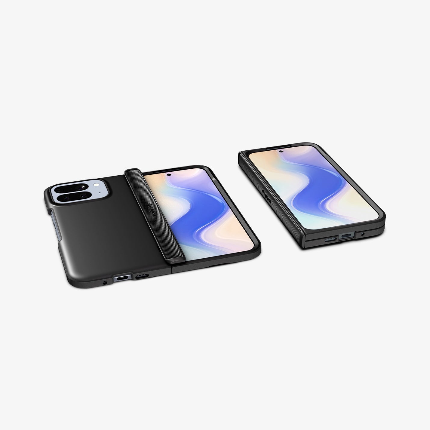 ACS09741 - GajPFD Case Slim Armor Pro (MagFit) in black showing the back and front of two devices