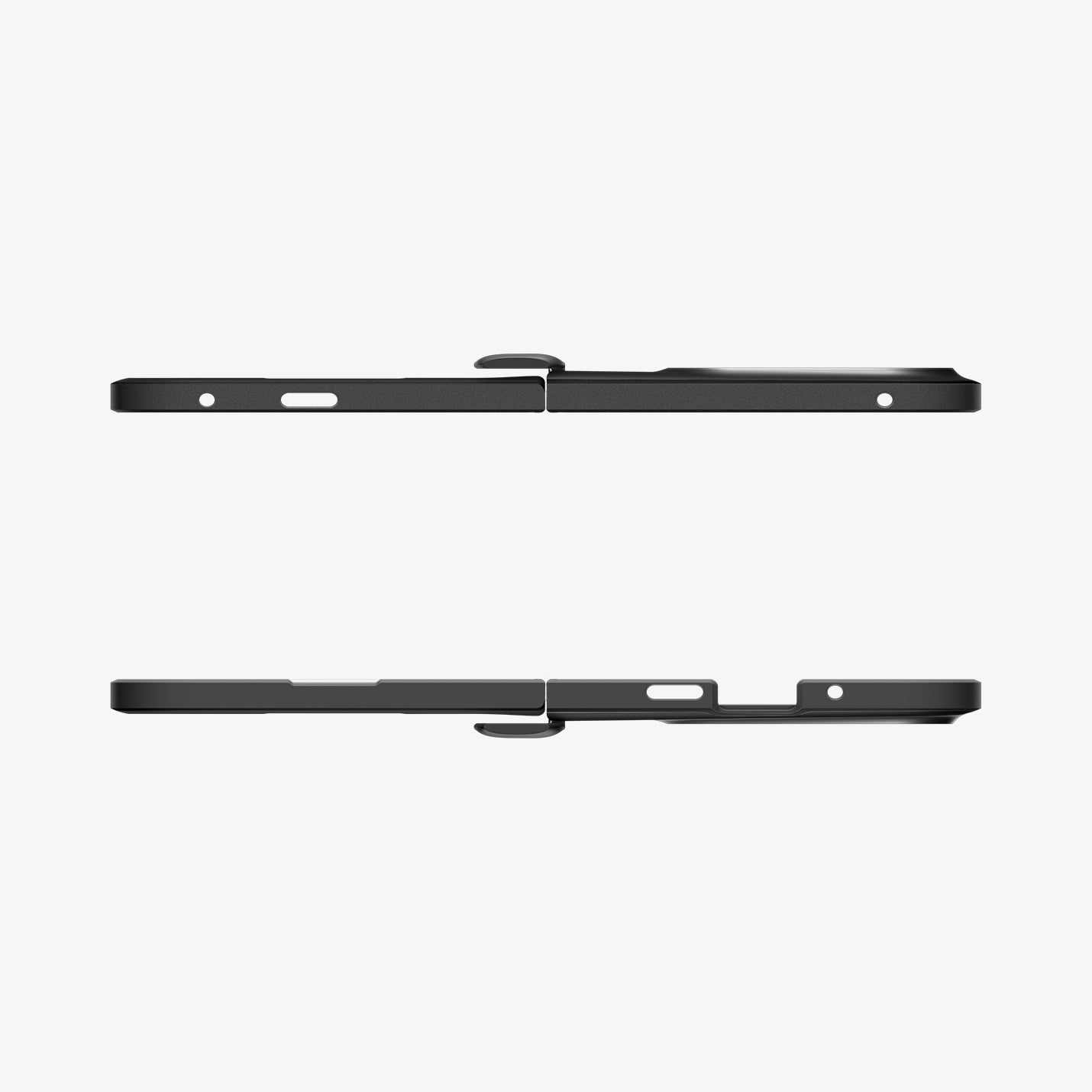 ACS09741 - GajPFD Case Slim Armor Pro (MagFit) in black showing the top and bottom