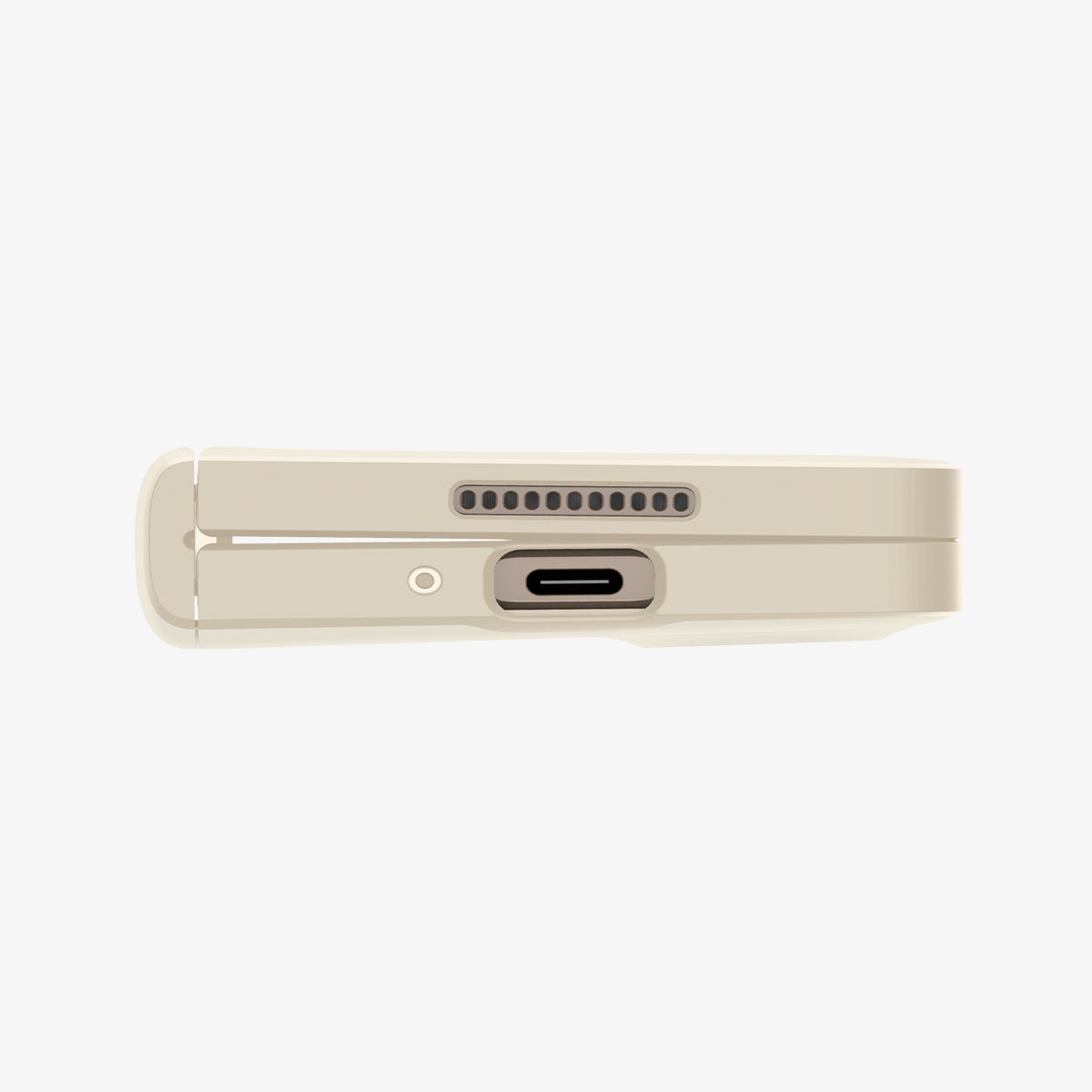 ACS05512 - Galaxy Z Fold 4 Case Galaxy Z Fold 4 Series Slim Armor Pro in Pearled Ivory showing the folded bottom