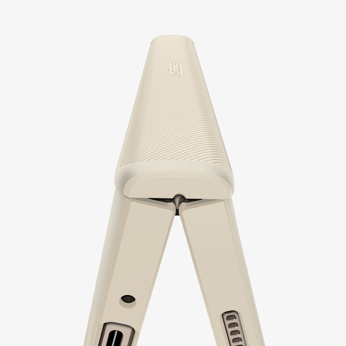 ACS05512 - Galaxy Z Fold 4 Case Galaxy Z Fold 4 Series Slim Armor Pro in Pearled Ivory showing the hinge and partial sides