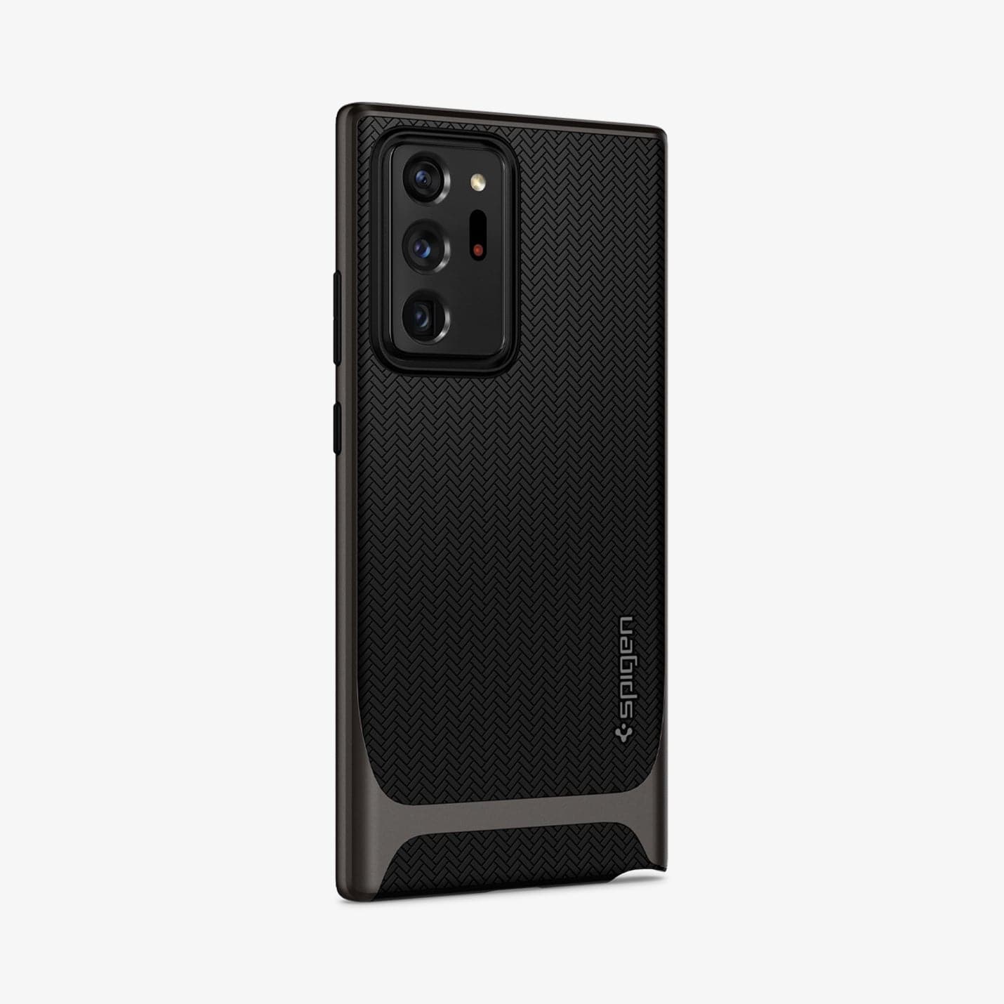 ACS01399 - Galaxy Note 20 Ultra Neo Hybrid Case in gunmetal showing the back and partial side