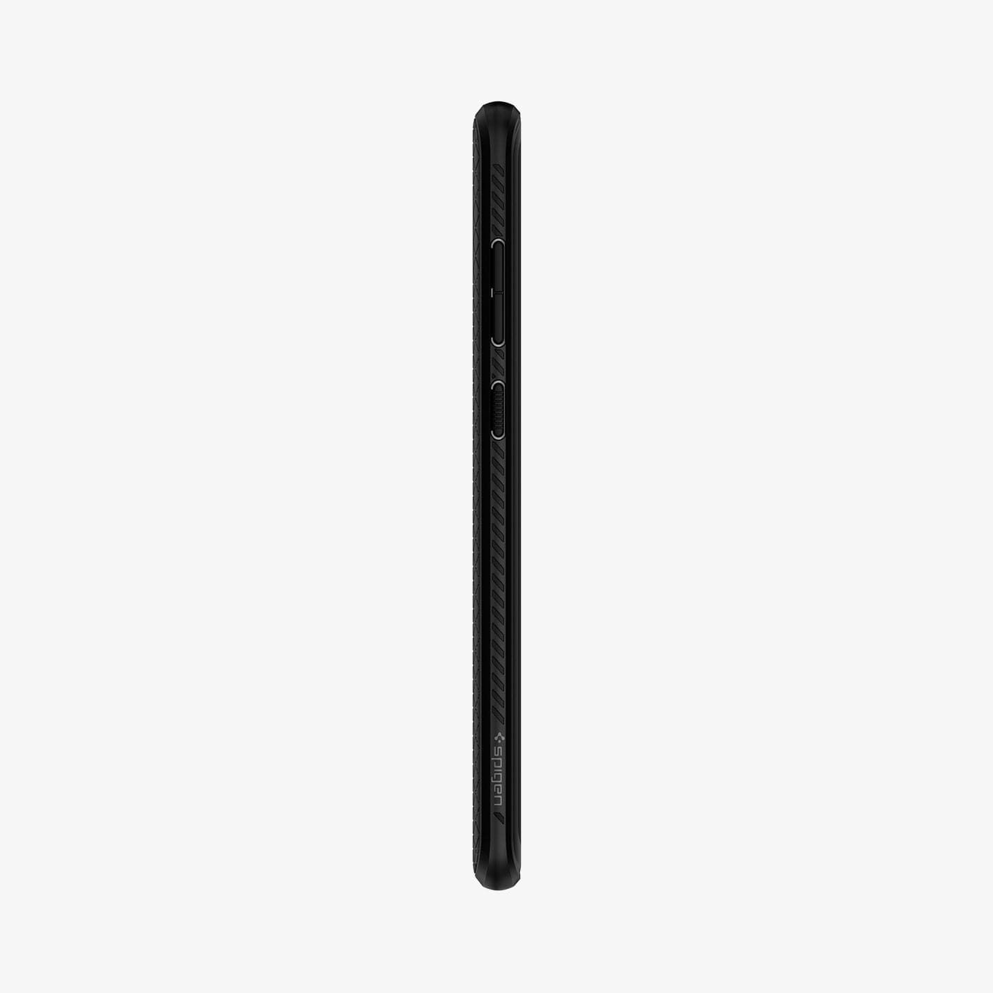 606CS25764 - Galaxy S10 Plus Liquid Air Case in black showing the side