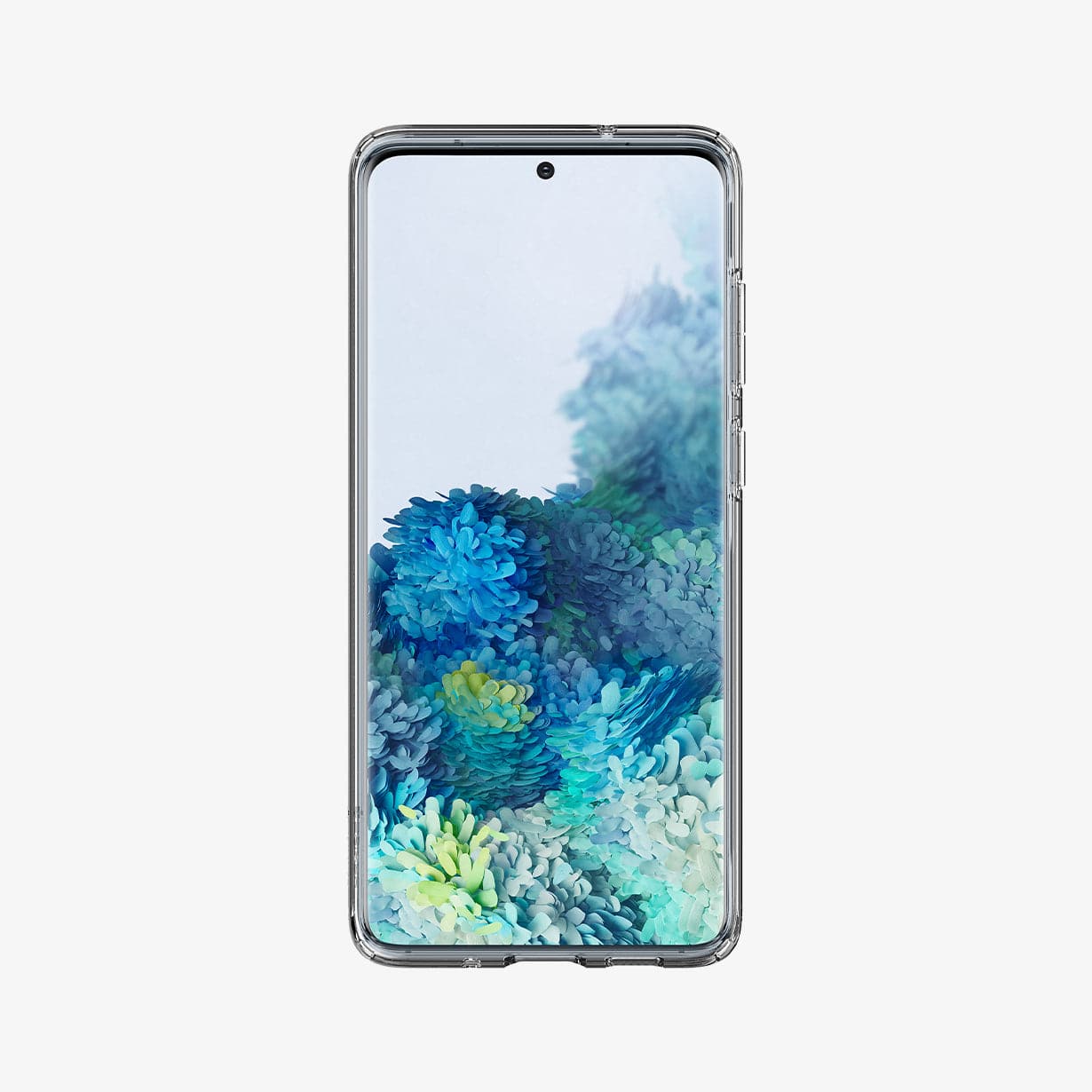 ACS00755 - Galaxy S20 Plus Ultra Hybrid Case in crystal clear showing the front