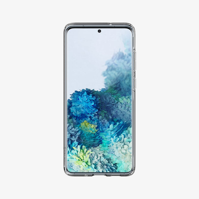 ACS00755 - Galaxy S20 Plus Ultra Hybrid Case in crystal clear showing the front