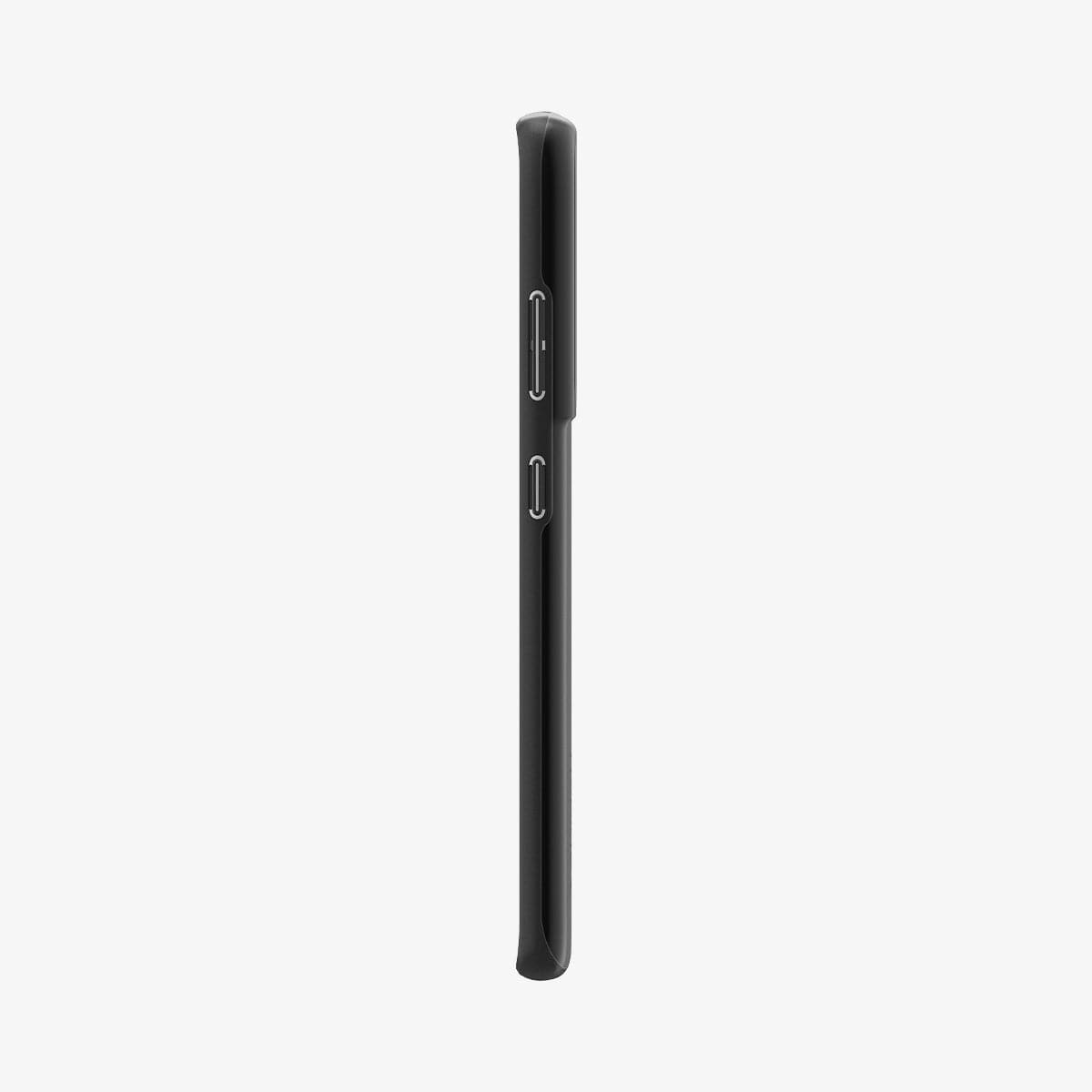 ACS02346 - Galaxy S21 Ultra Thin Fit Case in black showing the side