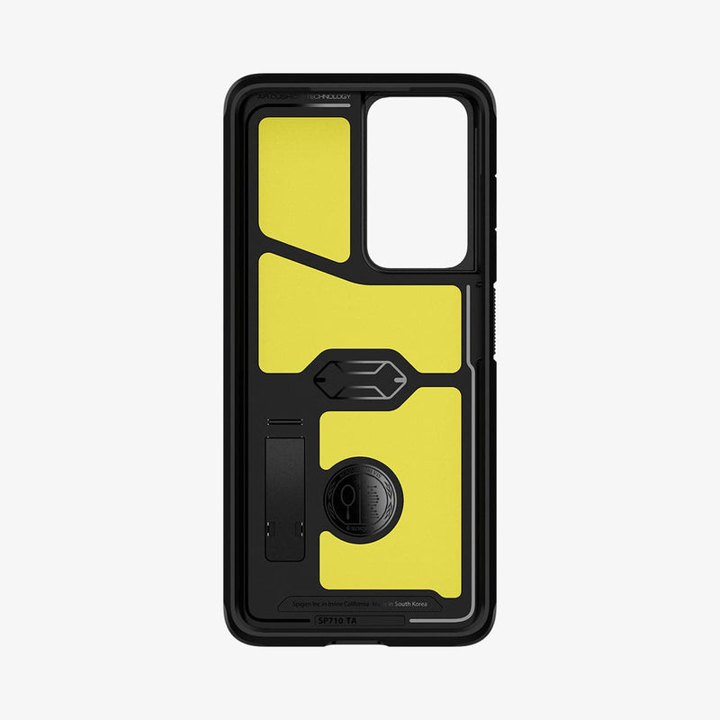 ACS02354 - Galaxy S21 Ultra Tough Armor Case in black showing the inside of case