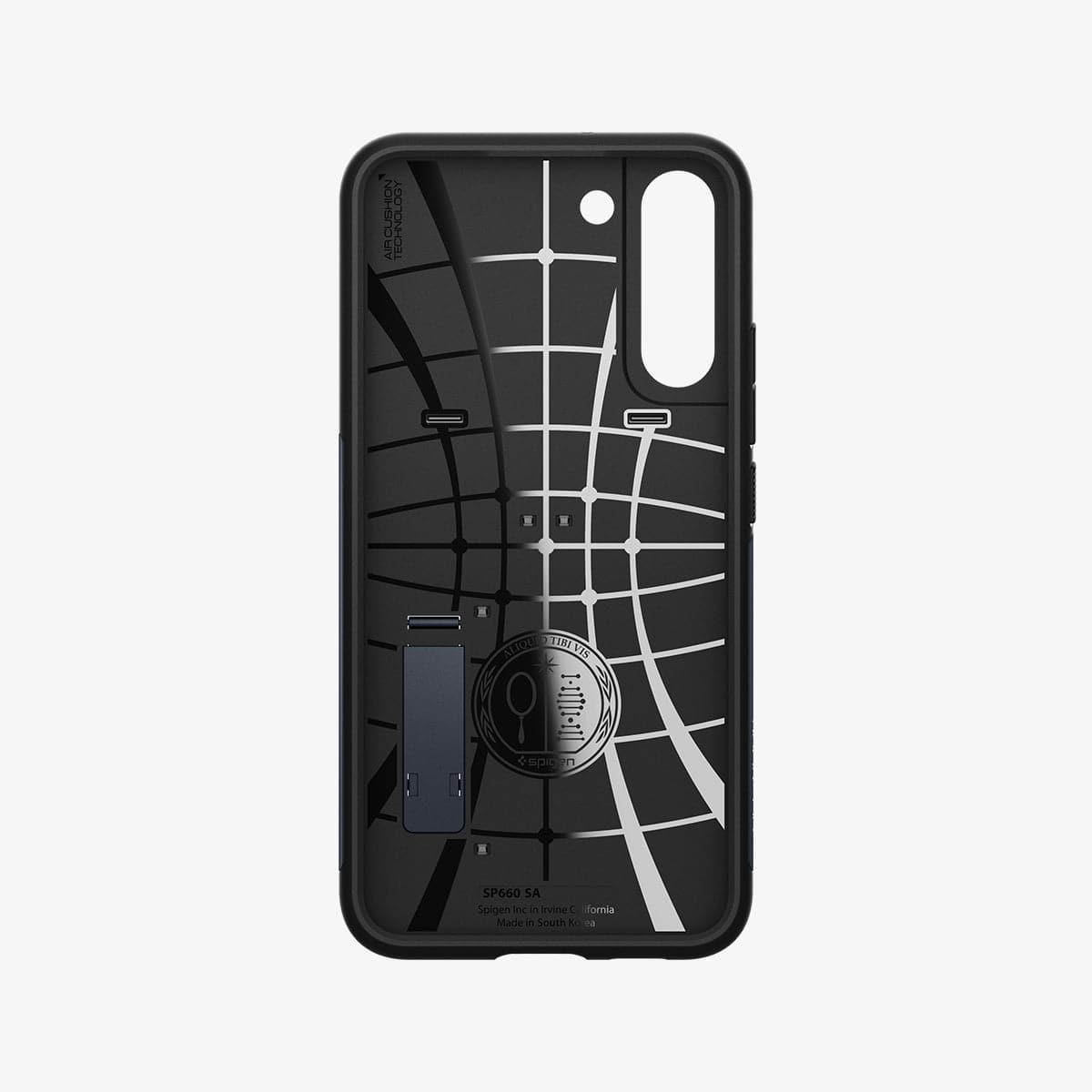 ACS04014 - Galaxy S22 5G Case Slim Armor in metal slate showing the inside of case