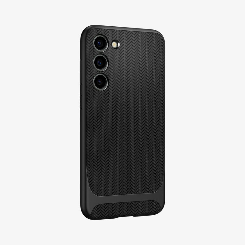 ACS05721 - Galaxy S23 Case Neo Hybrid in black showing the back and partial side