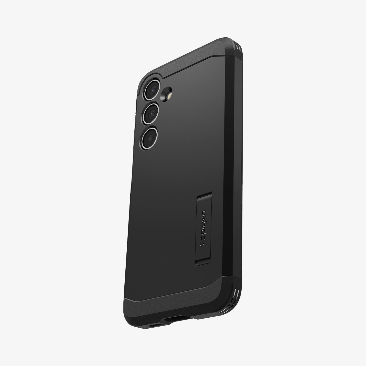 ACS08623 - Galaxy S24 FE Case Tough Armor (MagFit) in Black showing the back, partial side and bottom