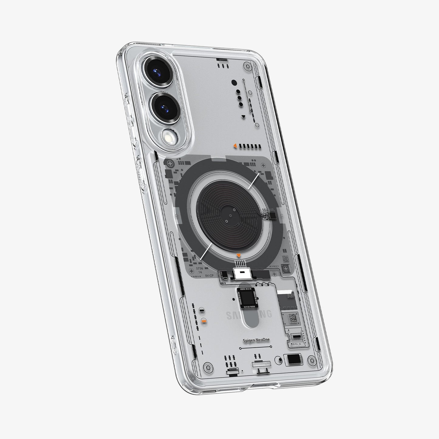 ACS09416 - Galaxy S25 Edge Case Ultra Hybrid Neo One showing the back and partial side