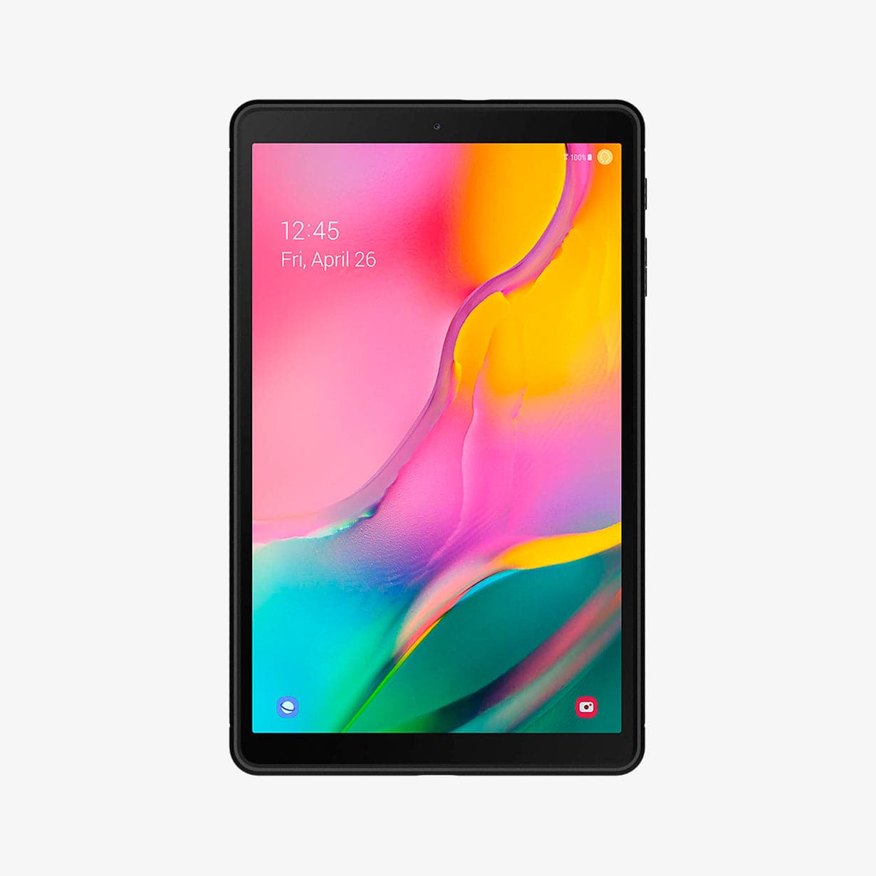623CS26448 - Galaxy Tab A 10.1" Case Rugged Armor in matte black showing the front