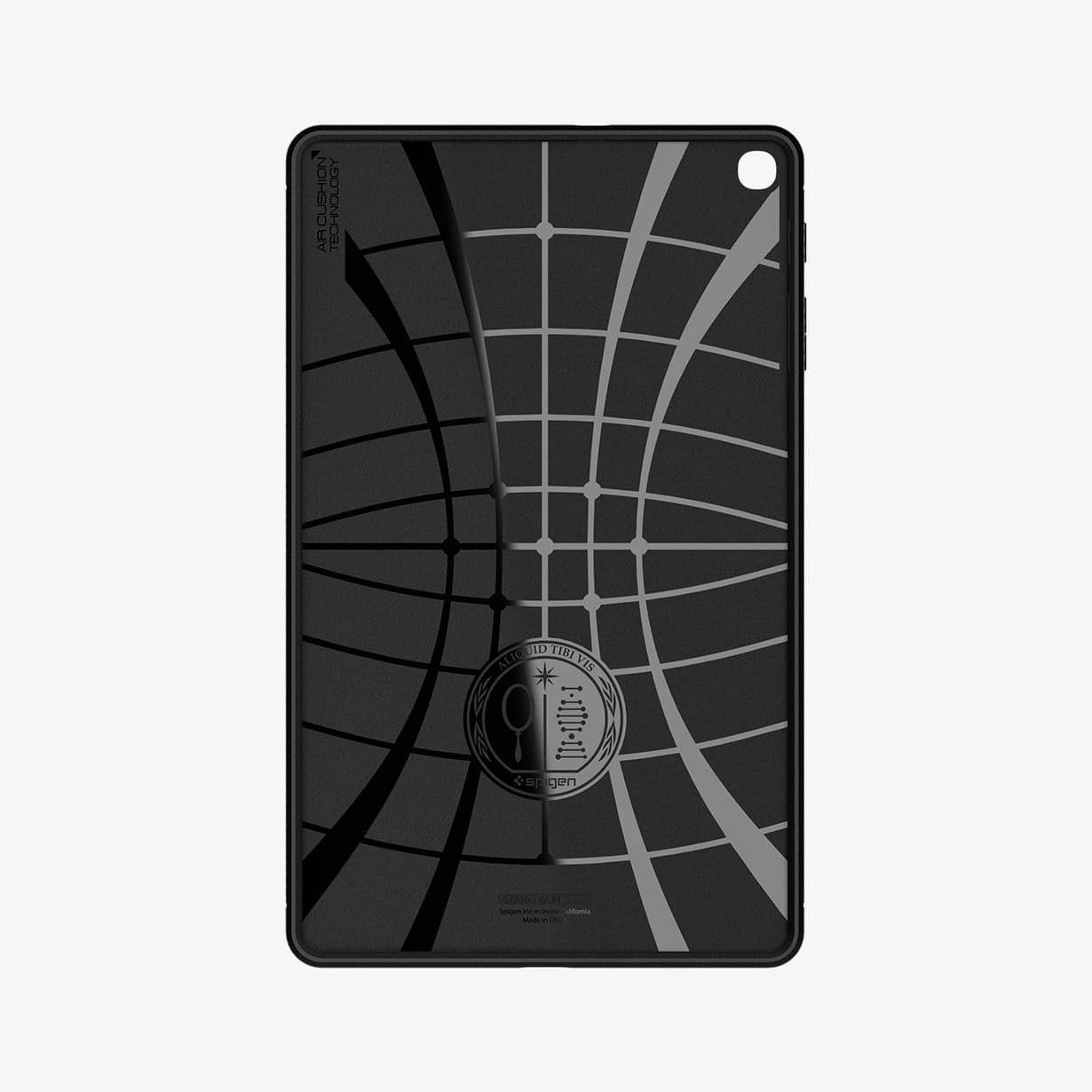 623CS26448 - Galaxy Tab A 10.1" Case Rugged Armor in matte black showing the inside of case