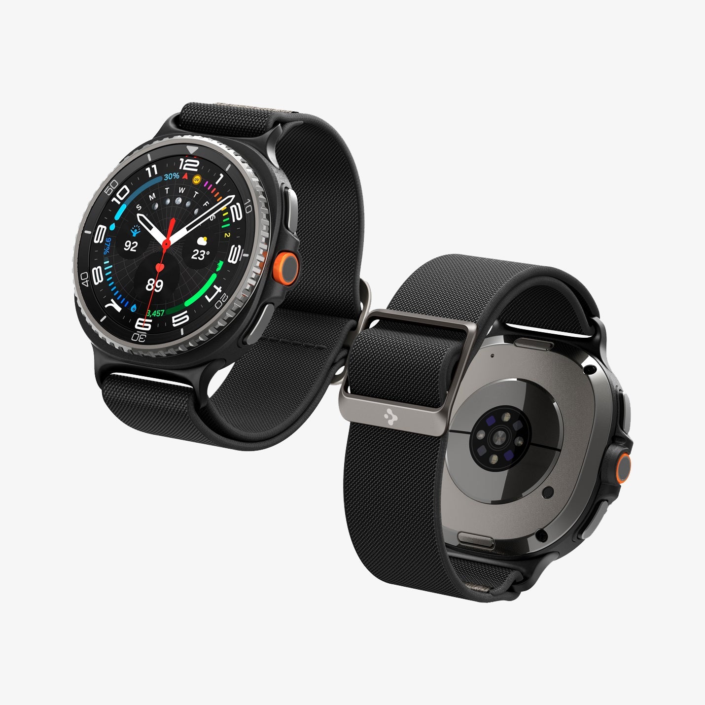 AMP10117 - Galaxy Watch 9 Series Lite Fit Band showing the front and partial inside of band two bands