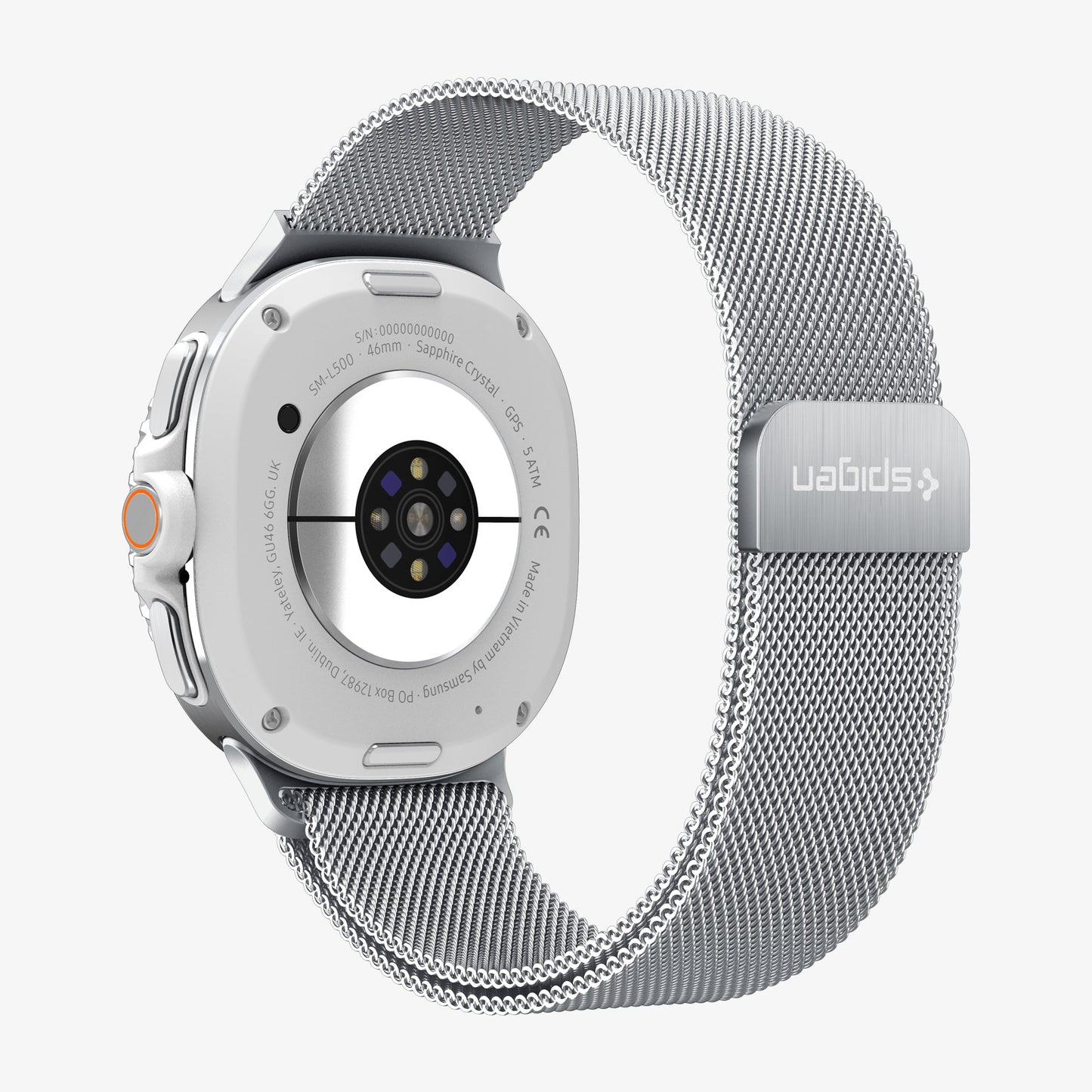AMP10121 - Galaxy Watch 9 Series Metal Fit showing the back, partial inner and back