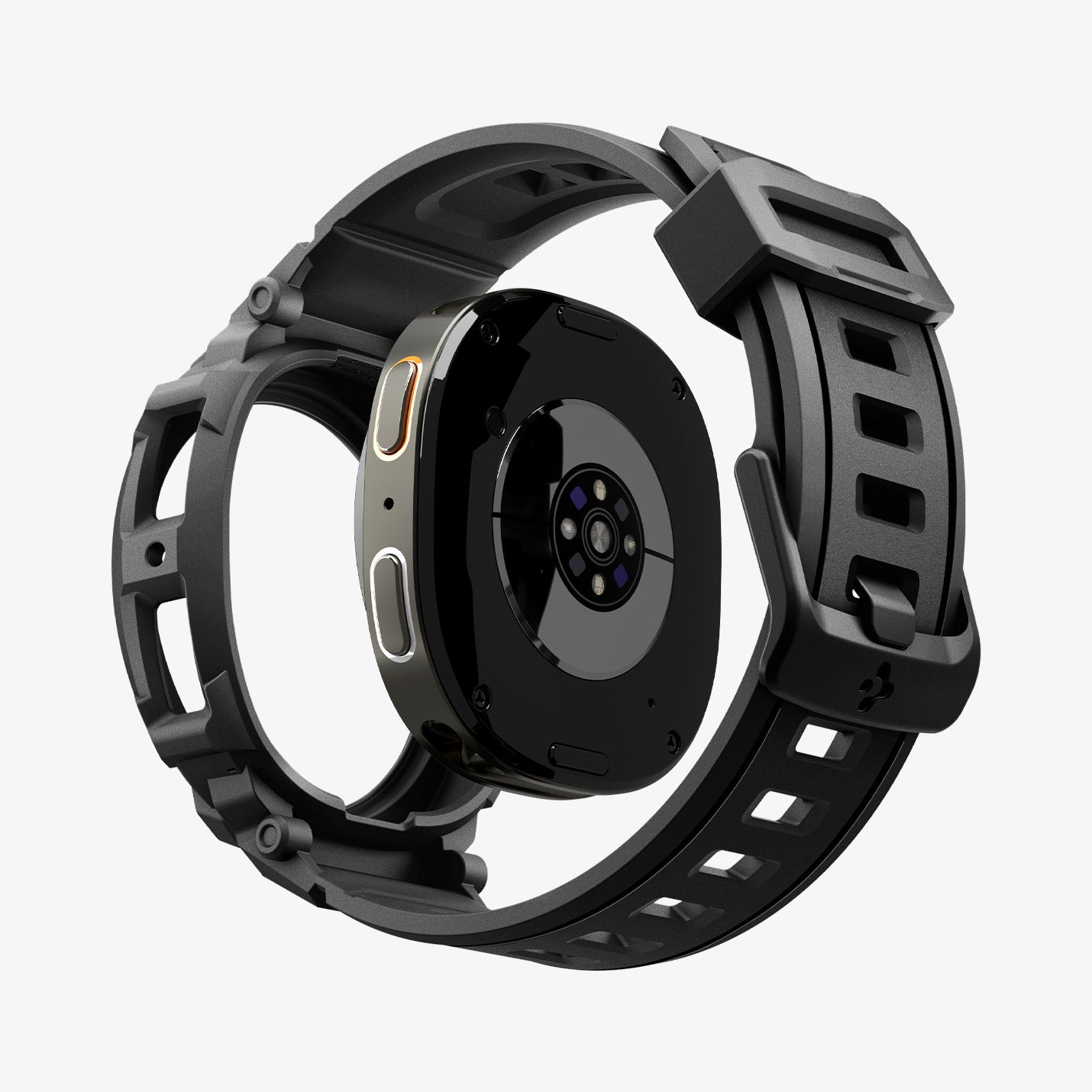 ACS10005 - Galaxy Watch 9 (40mm) Rugged Armor Pro showing the front, side and bottom