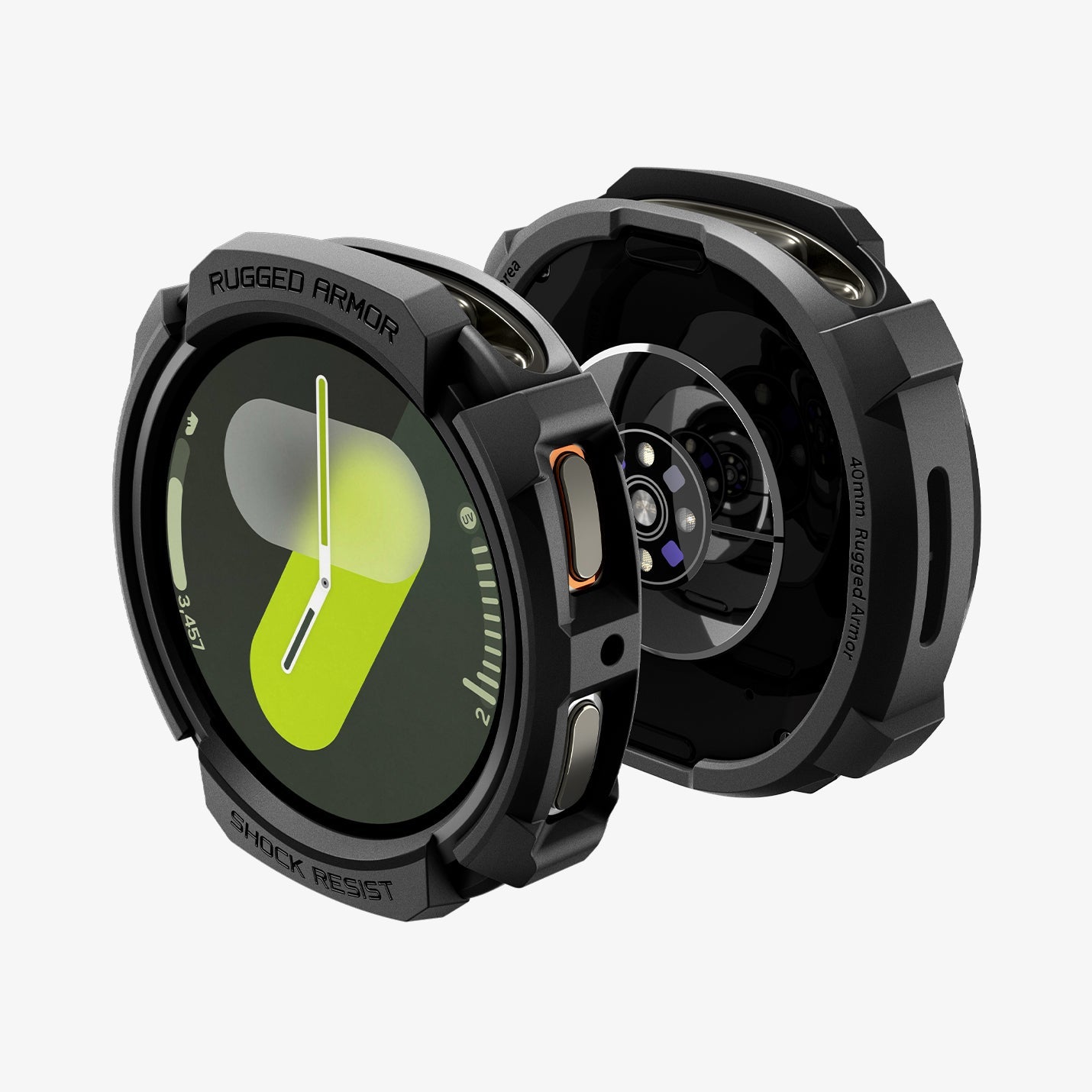 ACS10004 - Galaxy Watch 9 (40mm) Rugged Armor showing the front, back, and sides of the watch face