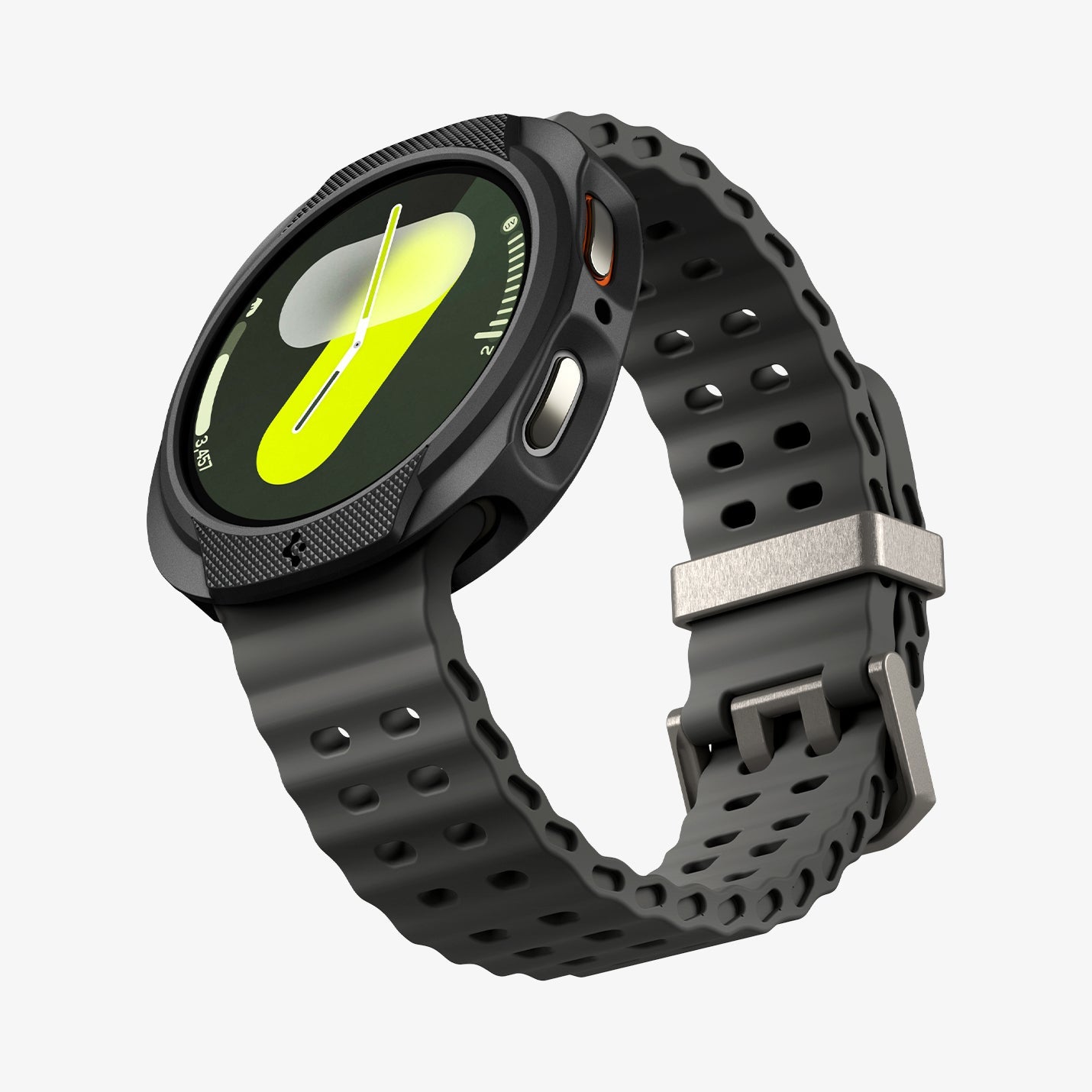 ACS09840 - Galaxy Watch 8 44mm Liquid Air showing the front, partial sides, inner side and bottom
