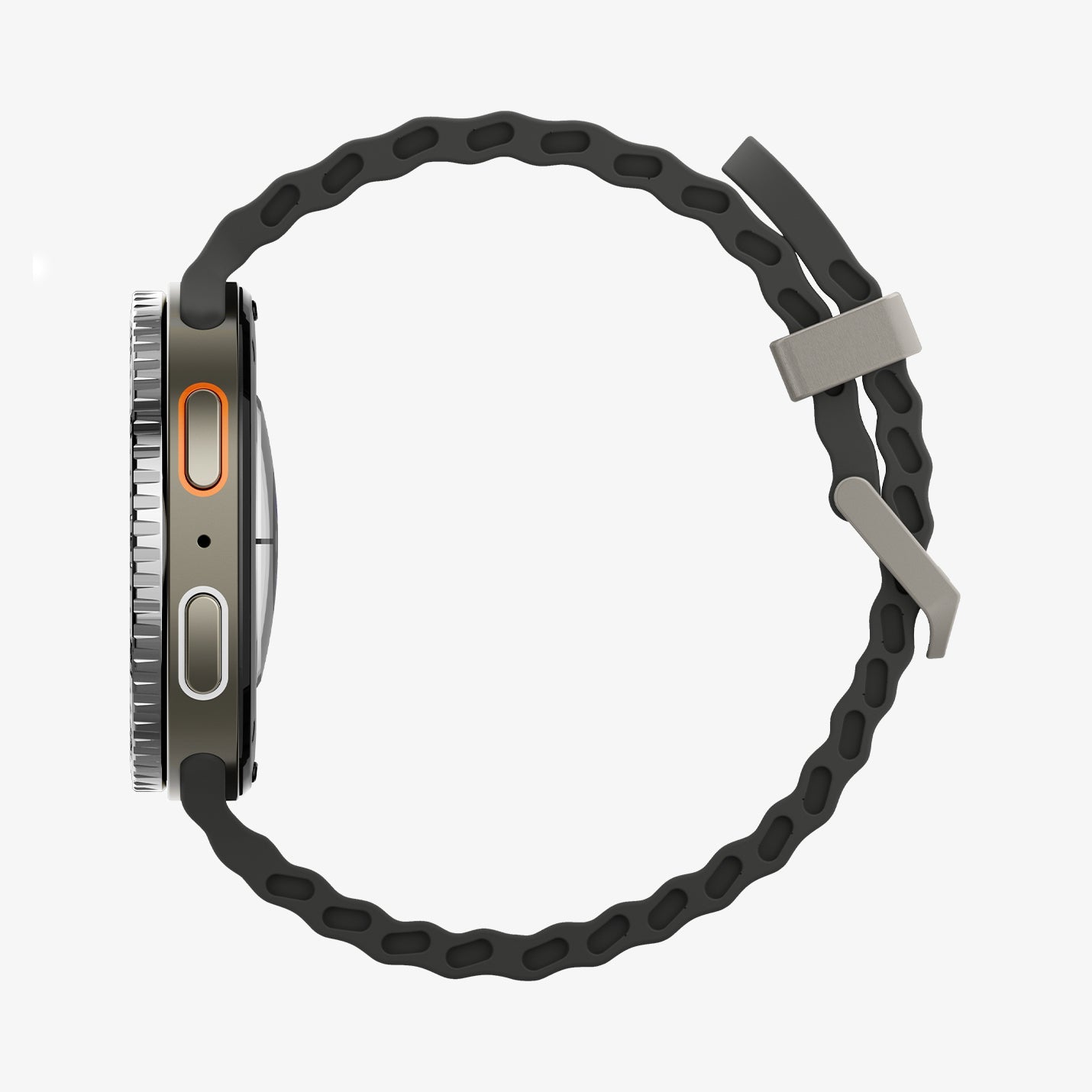 ACS10008 - Galaxy Watch 9 Bezel Tune in black showing the side