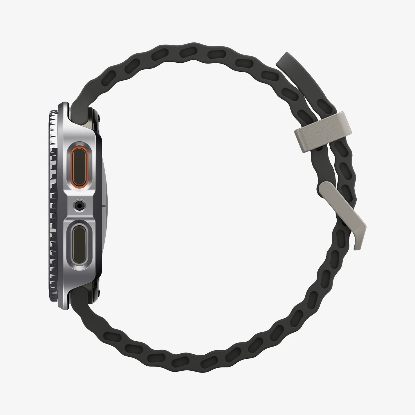 ACS10010 - Galaxy Watch 9 Bezel Tune Pro in black showing the side