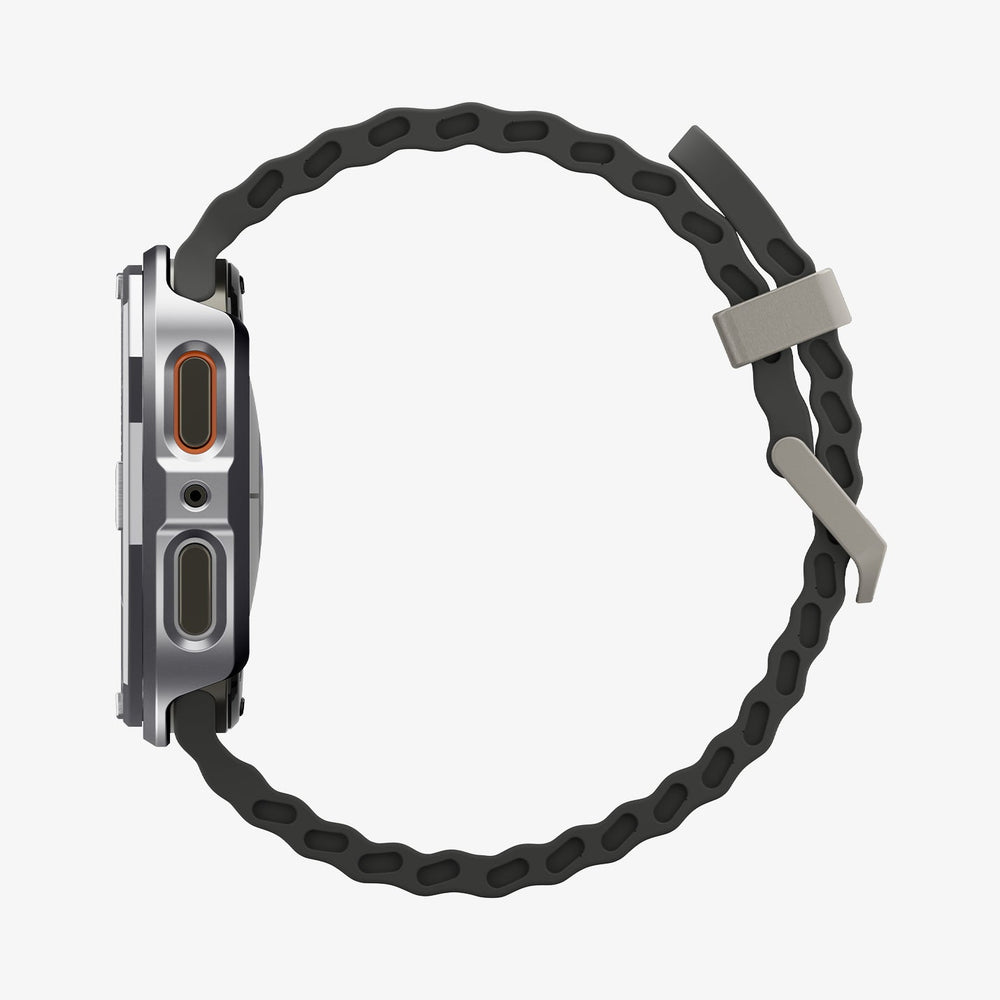 ACS10011 - Galaxy Watch 9 Bezel Tune Pro in sliver showing the side