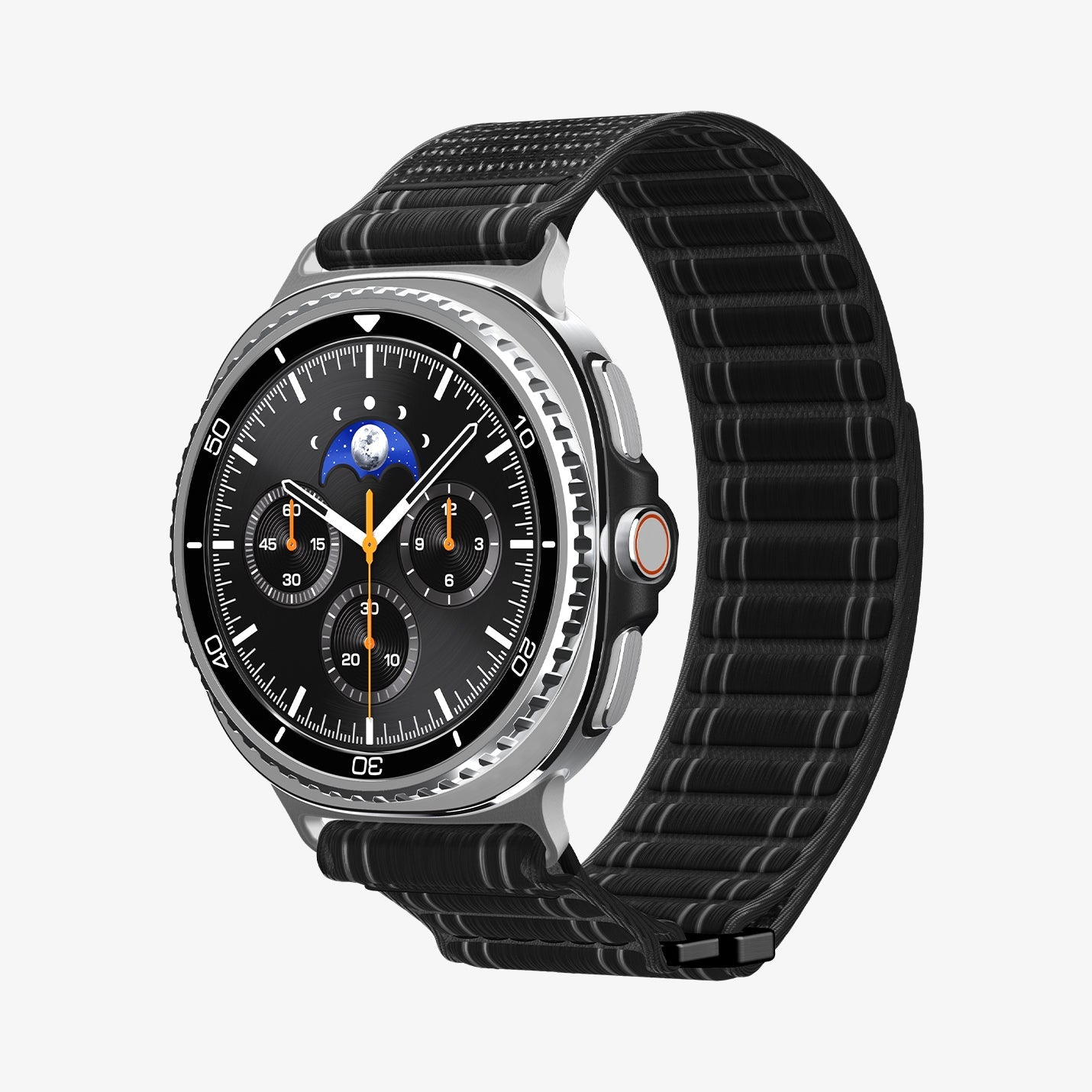 AMP10153 - Galaxy Watch 9 Series WBF0 in black showing the front, sides, and inner bottom