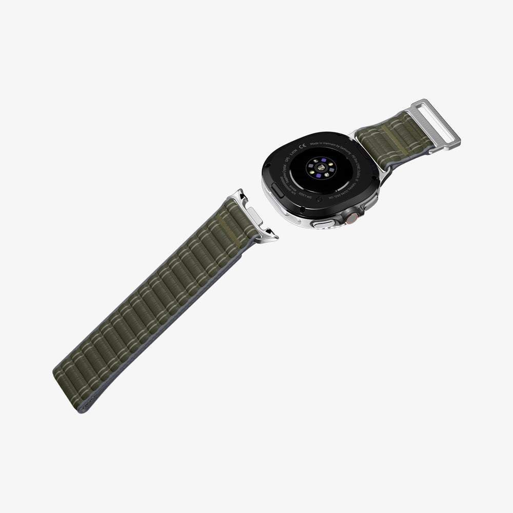 AMP10154 - Galaxy Watch 9 Series WBF0 in green showing the band laid out flat