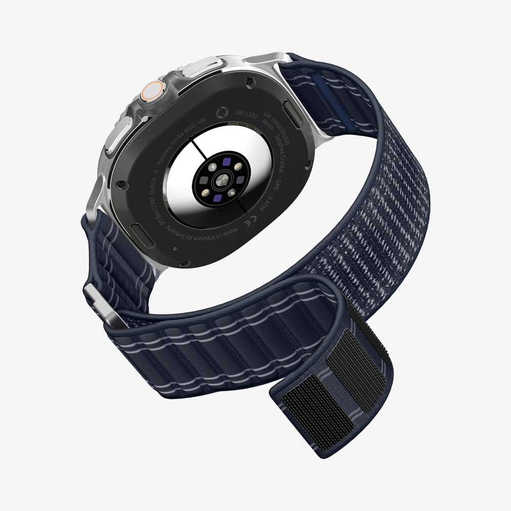 AMP10155 - Galaxy Watch 9 Series WBF0 in navy showing the partial side and back, inner side and bottom