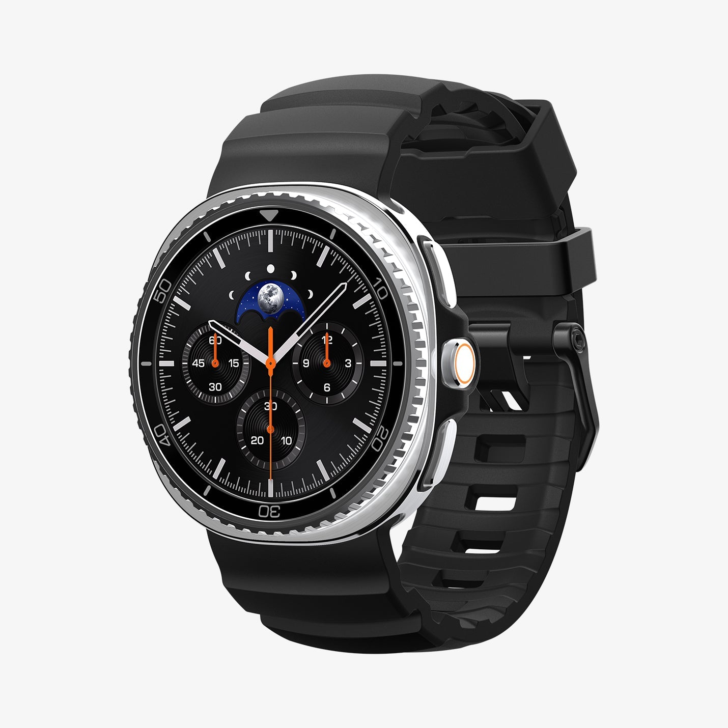AMP10151 - Galaxy Watch 9 Series WBS2 in black showing the front and side