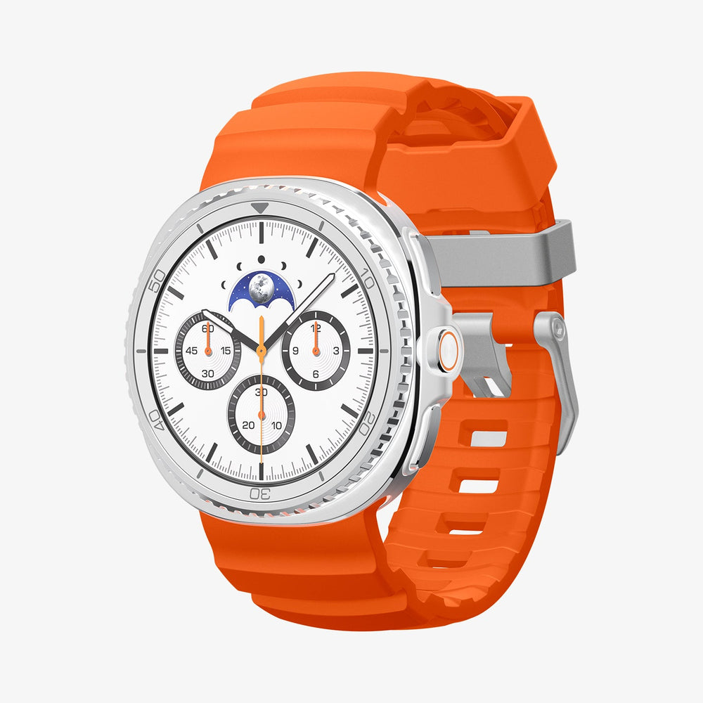 AMP10152 - Galaxy Watch 9 Series WBS2 in orange showing the front and side