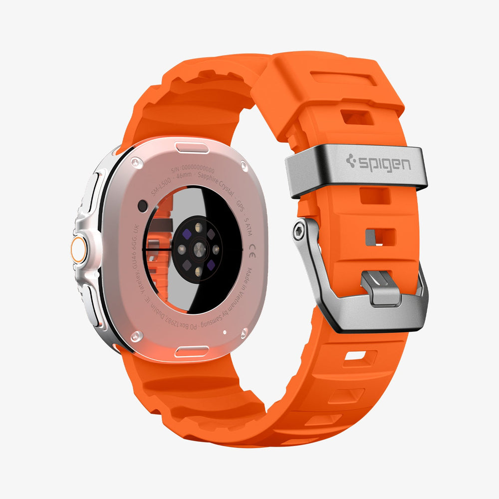 AMP10152 - Galaxy Watch 9 Series WBS2 in orange showing the back
