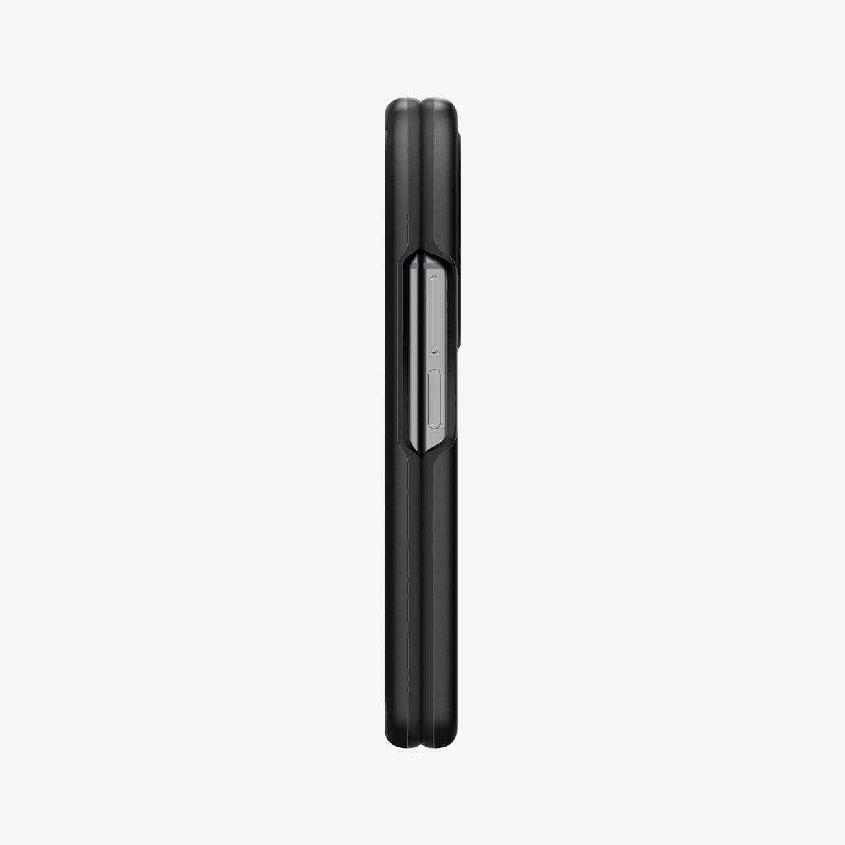 ACS03075 - Galaxy Z Fold 3 Case Thin Fit in black showing the side with device folded