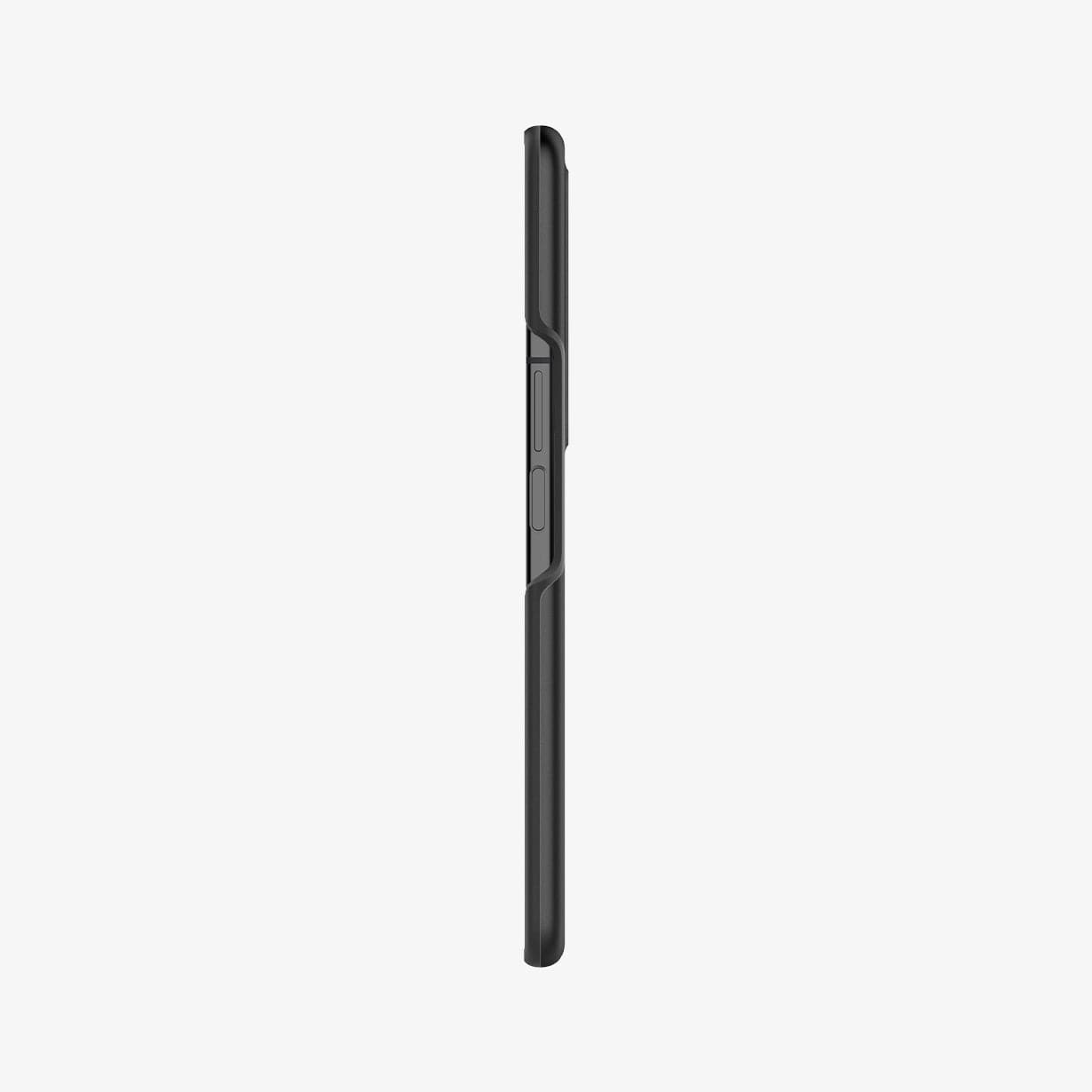 ACS03075 - Galaxy Z Fold 3 Case Thin Fit in black showing the side