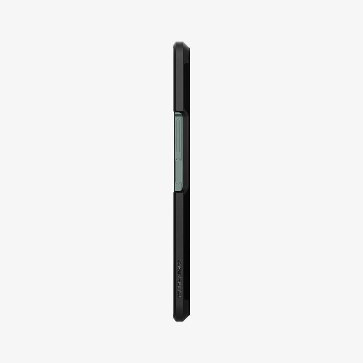 ACS03077 - Galaxy Z Fold 3 Case Tough Armor in black showing the side