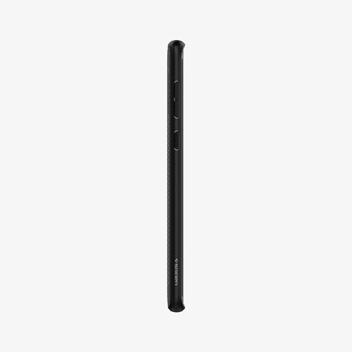 599CS24580 - Galaxy Note 9 Liquid Air Case in black showing the side