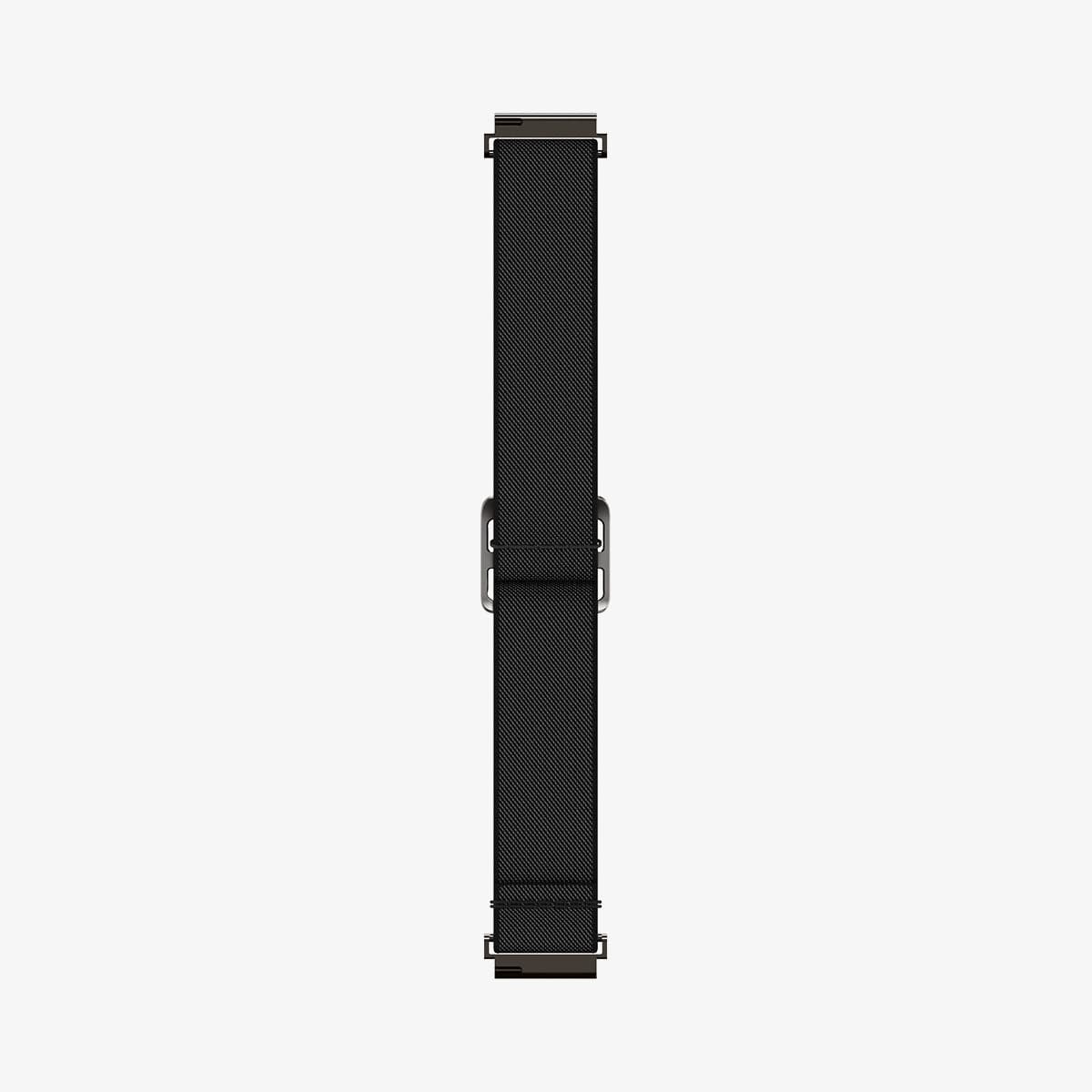 AMP04040 - Galaxy Watch Band Lite Fit (20mm) in black showing the inside of watch band laid out flat