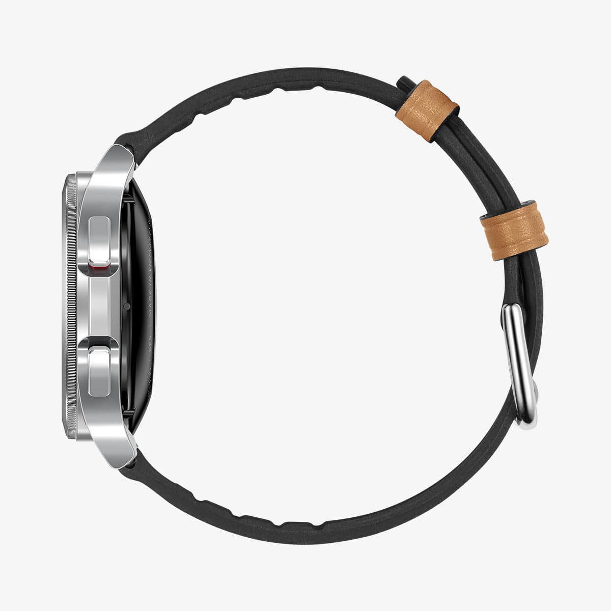 AMP00695 - Galaxy Watch Band (20mm) Retro Fit in brown showing the side