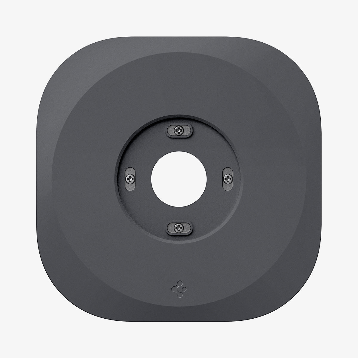 AHP02762 - Google Nest Thermostat Wall Plate in charcoal showing the front