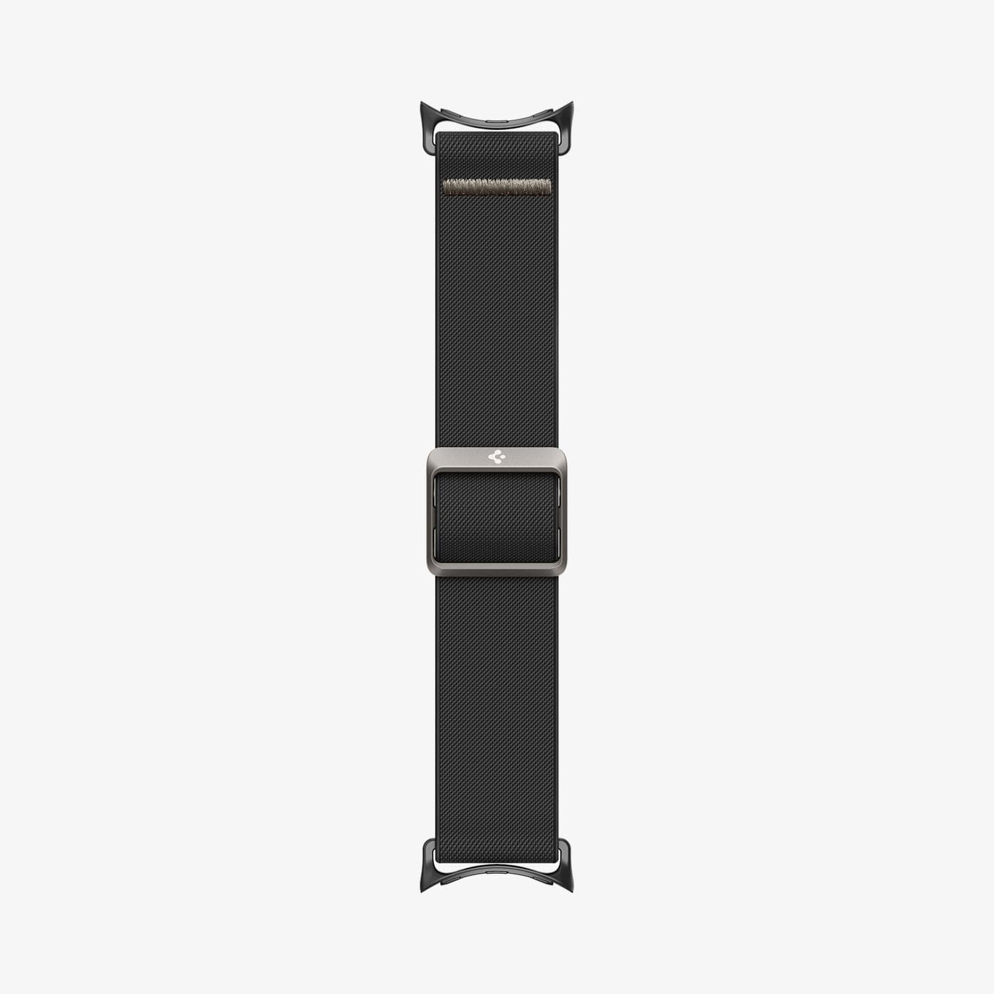 AMP06348 - Pixel Watch Series Case Lite Fit in black showing the watch band laid out flat