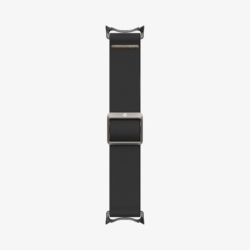 AMP06348 - Pixel Watch Series Case Lite Fit in black showing the watch band laid out flat