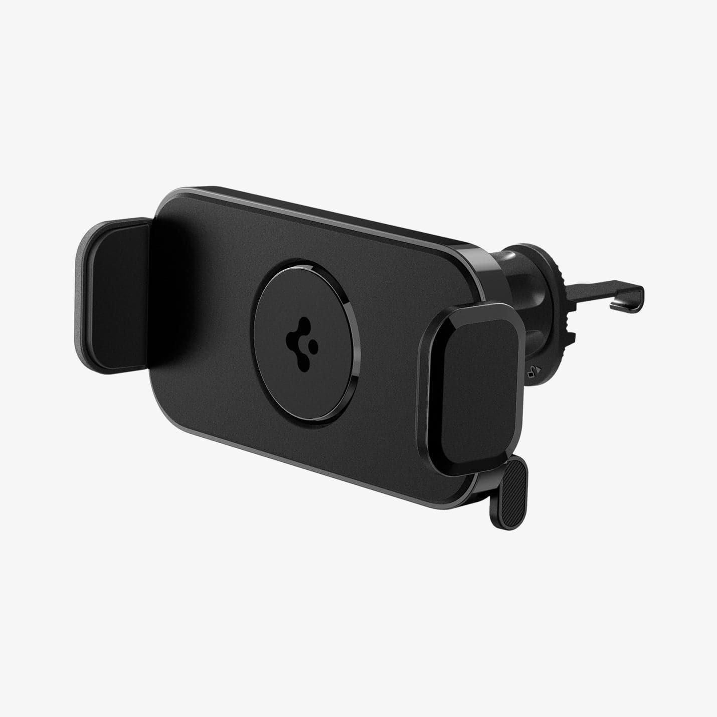 ACP04278 - GTS12 Galaxy Fold Car Mount in black showing the front and partial side with mount closed