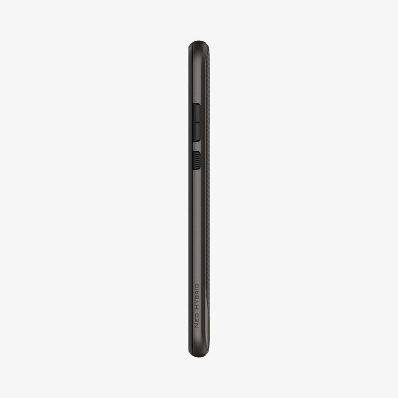 L39CS25742 - Huawei P30 Lite / Nova 4e Neo Hybrid Case in gunmetal showing the side