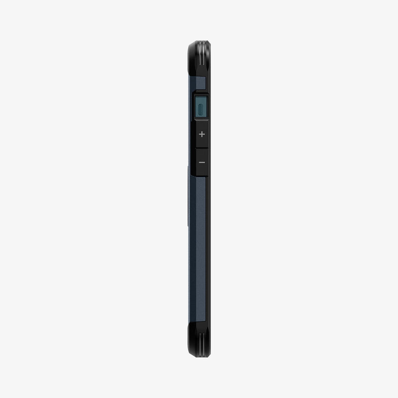 ACS02295 - iPhone 12 Pro Max Case Tough Armor in metal slate showing the side with volume controls