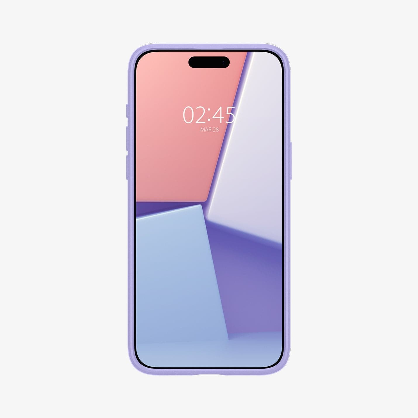 ACS06549 - iPhone 15 Pro Max Case Thin Fit in iris purple showing the front